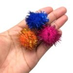 Pom Pom Sintético 25mm C/ Fio Metalizado - 1 Und - Imagem 2