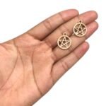 Pingente Estrela de Davi 20mm Dourado - 1 Und - Imagem 2