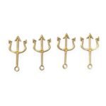 Pingente Tridente 45mm Dourado - 1 Und