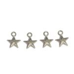 Pingente Estrela 12x15mm Abs Níquel - 5 Unds