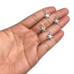 Pingente Estrela 12x15mm Abs Níquel - 5 Unds - Imagem 2