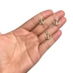 Pingente Âncora 12x17mm Abs Dourado – 5 Unds - Imagem 2