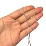 Corrente de Alongar 3mm Prata - 1 Metro - Imagem 2