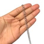 Corrente Alongar 5mm Níquel - 1 Metro - Imagem 2