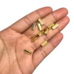 Tubo Quadrado 4x10mm Liso Dourado Exclusivo - 10 Unds - Imagem 2