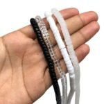 Fio Rondela Achatado 3x6mm Vidro - 1 Fio - Imagem 2